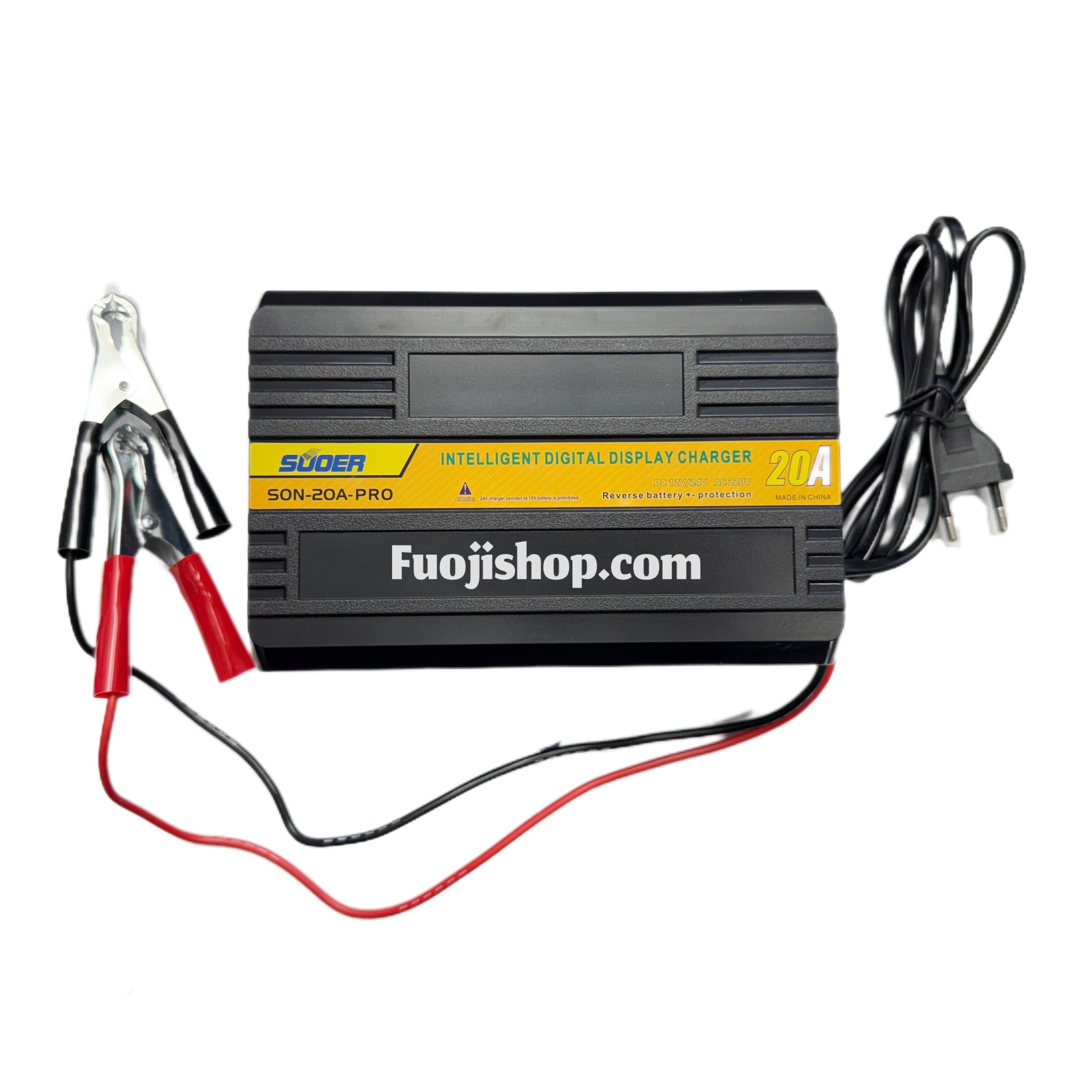 شارژر باتری اتوماتیک سوئر 12V/24V 20A